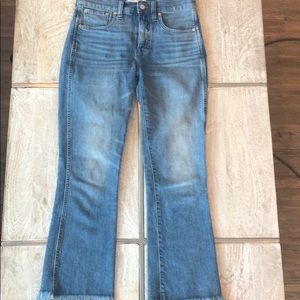 Madewell semi stretch flare denim